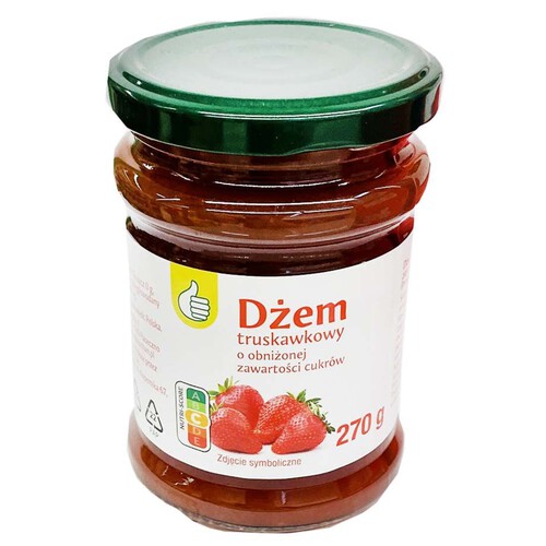 Dżem truskawkowy niskosłodzony Auchan 280 g