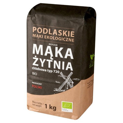 BIO Mąka żytnia. chlebowa  Podlaskie mąki ekologiczne 1 kg