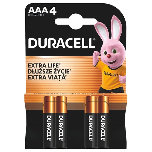 Baterie alkaiczne Basic AAA Duracell 4 sztuki