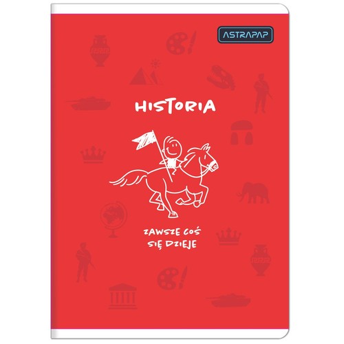 Zeszyt tematyczny Astrapap A5 60k kratka Historia ASTRA 1 sztuka