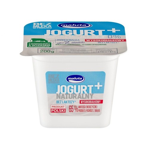 Jogurt naturalny wysokobiałkowy bez laktozy Maluta 200 g