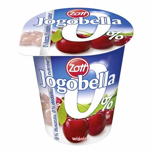 Jogobella Jogurt owocowy 0% tłuszczu 0% dodatków cukru mix smaków Zott 150 g