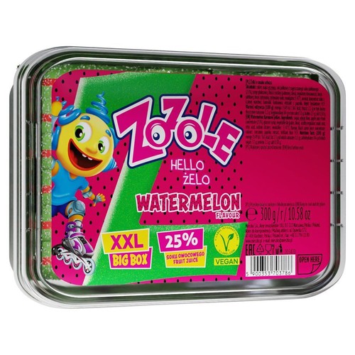 Żelki Hello Żelo o smaku arbuzowym XXL Zozole 300 g