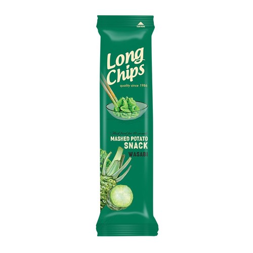 Chipsy ziemniaczane o smaku wasabi  Long Chips 75 g