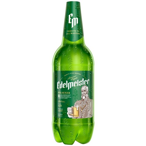 Piwo jasne Pilsener alk. 4,5% obj. Edelmeister 1,5 l