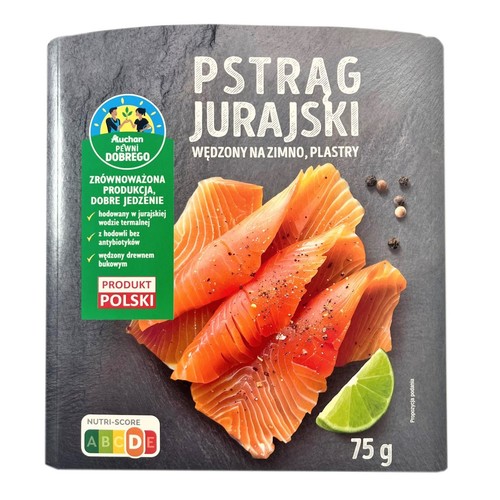 Pstrąg Jurajski wędzony na zimno Pewni Dobrego 75 g