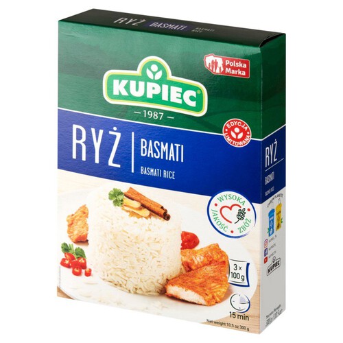 Ryż basmati Kupiec 3 x 100 g