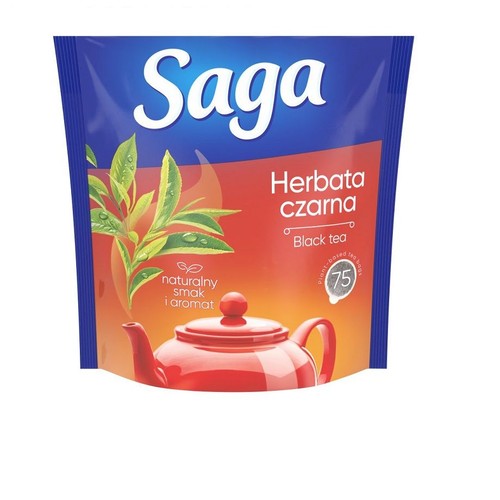 Herbata czarna Saga 75 torebek