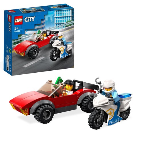 City Motocykl policyjny – pościg za samochodem 60392 LEGO 1 sztuka