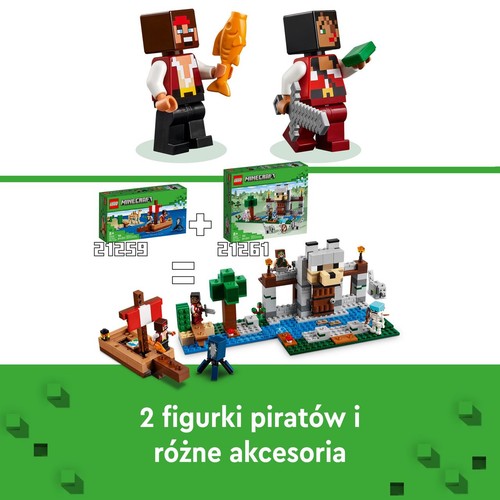 Minecraft Rejs statkiem pirackim 21259 LEGO 1 sztuka