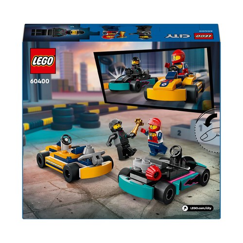 City Gokarty i kierowcy wyścigowi 60400 LEGO zestaw