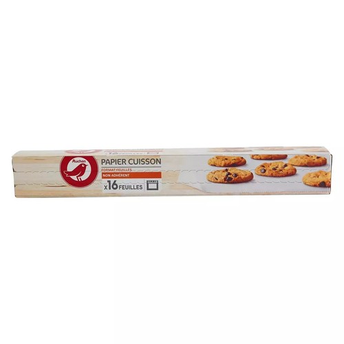 Papier do pieczenia 16 arkuszy Auchan 1 sztuka