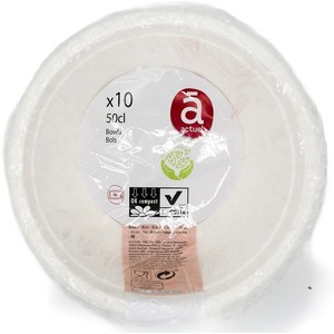 Jednorazowe miseczki papierowe, pojemność 500 ml, 10 sztuk Actuel 10 sztuk
