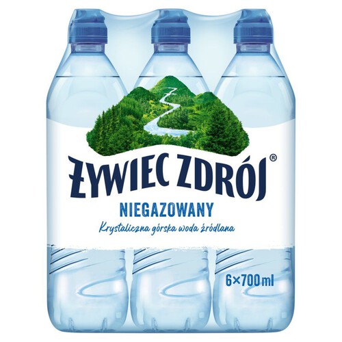 Woda źródlana niegazowana Żywiec Zdrój 6 x 700 ml