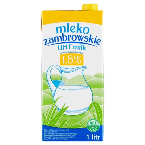 Mleko Zambrowskie 1.5% Mlekpol 1 l