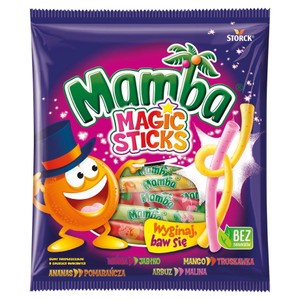 Magic Sticks owocowe gumy rozpuszczalne Mamba 140 g