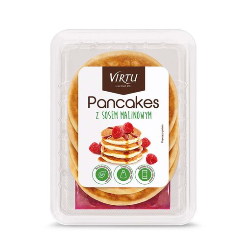 Pancakes z sosem malinowym   Virtu 180 g