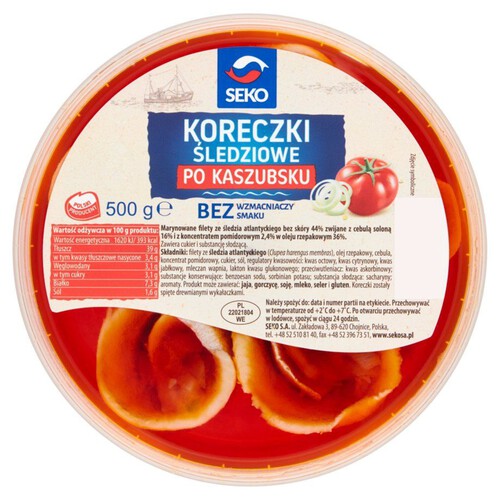 Koreczki śledziowe po kaszubsku Seko 500 g