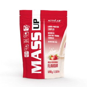 Odżywka białkowa Mass Up truskawka ACTIVLAB 1,2 kg