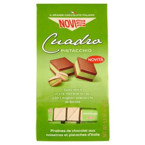 Gianduiotto Cuadro czekoladki z pistacją NOVI 150 g