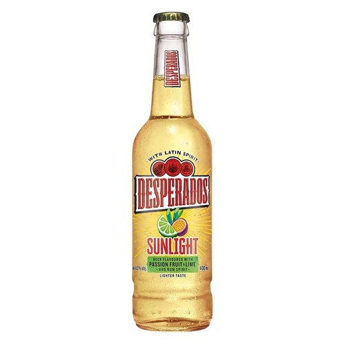 Piwo smakowe bezalkoholowe Sunlight Passionfruit and Lime alk. 4,5% obj. Desperados 400 ml