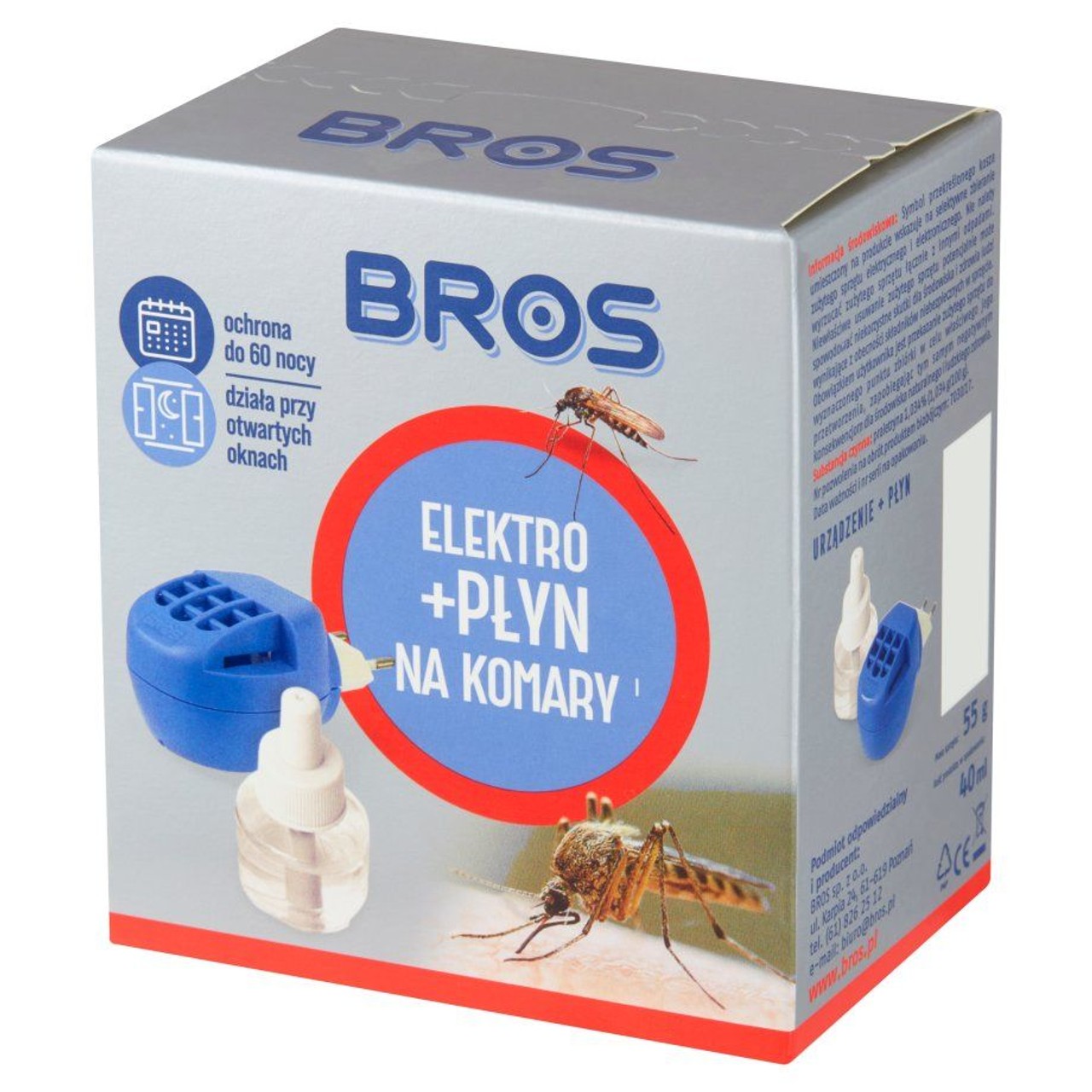 Elektro + płyn na komary BROS zestaw