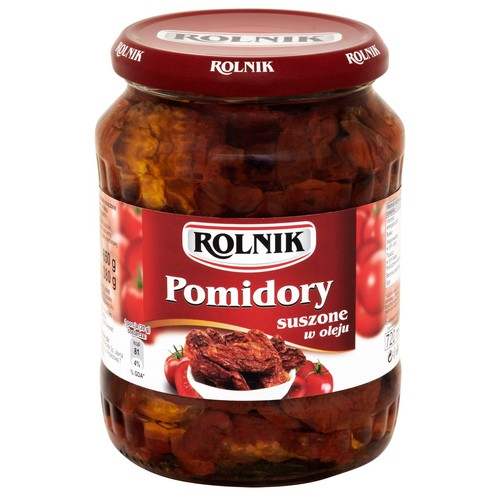 Pomidory suszone nasączone. w oleju Rolnik 720 ml
