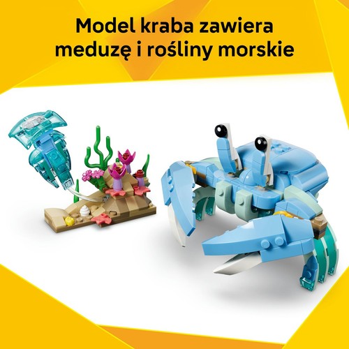 Zestaw konstrukcyjny Creator 3 w 1 Zwierzęta morskie: piękny delfin 31385 LEGO 1 sztuka