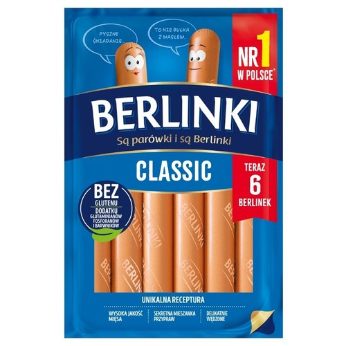 Parówki classic Berlinki 270 g