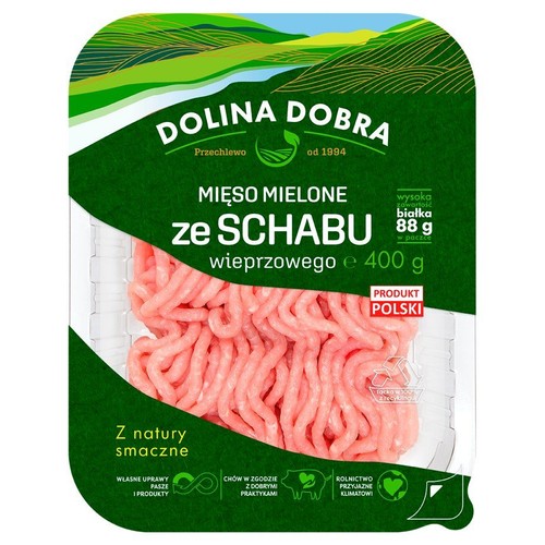 Mięso mielone ze schabu wieprzowego Dolina Dobra 400 g