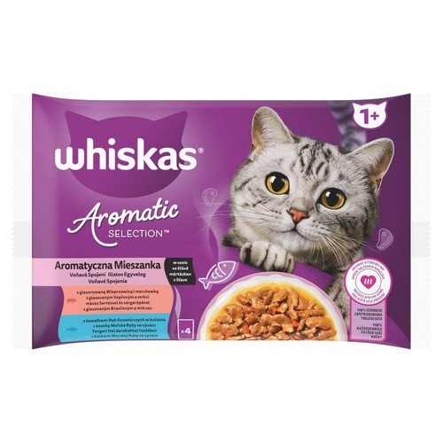 Karma mokra dla kotów Aromatyczna mieszanka Whiskas 4 x 85 g