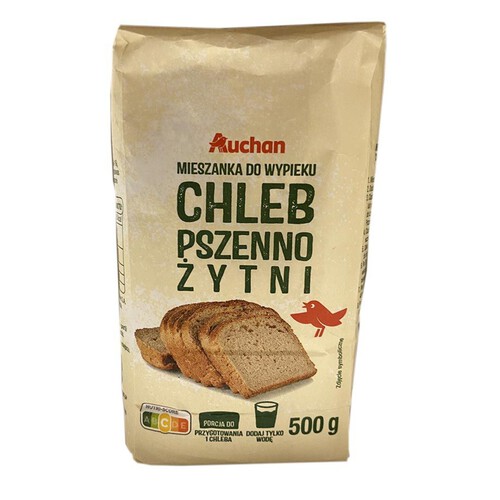 Mieszanka do wypieku chleb pszenno-żytni Auchan 500 g