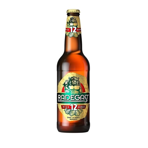 Piwo jasne lager 12 Ryze Horka alk. 5,1% obj. Radegast  500 ml