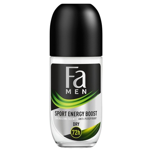 Antyperspirant w kulce o energetyzującym zapachu Fa Men 50 ml