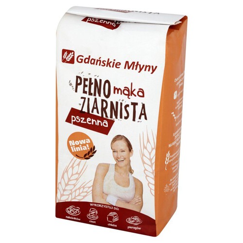 Mąka pszenna pełnoziarnista Gdańskie Młyny 1 kg