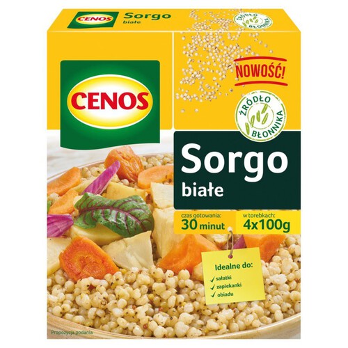 Sorgo białe Cenos 4 x 100 g