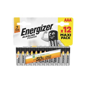 Baterie Alkaline Power AAA Energizer 12 sztuk