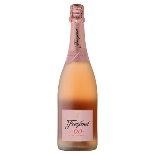 Wino bezalkoholowe niemieckie musujące różowe półsłodkie alk. 0,0% obj. FREIXENET  750 ml