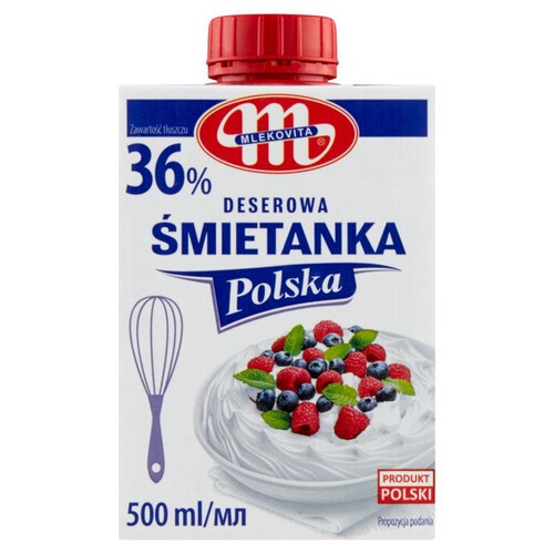 Śmietanka UHT 36 %  Mlekovita 500 ml