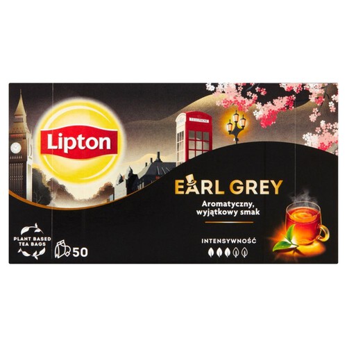 Herbata czarna Earl Grey 50 x 1.5 g Lipton 50 torebek