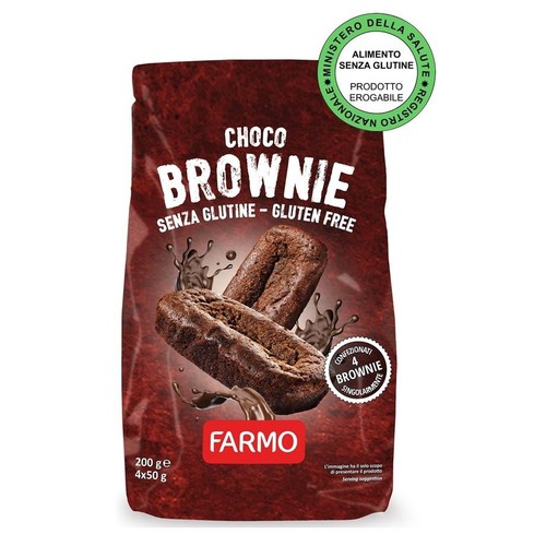 Ciasteczka brownie czekoladowe bezglutenowe Farmo 200 g