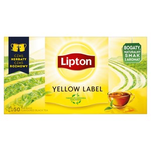 Herbata czarna z naturalnym aromatem Lipton 50 torebek