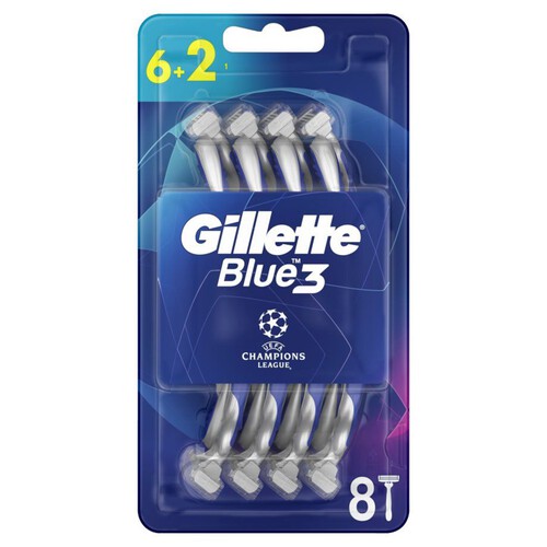 Gillette - Blue3 jednorazowe maszynki do golenia Gillette 8 sztuk