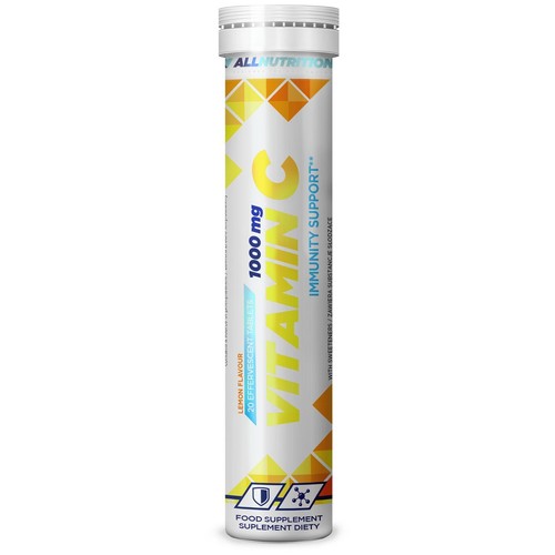 Vitamin C Lemon Allnutrition 20 tabletek