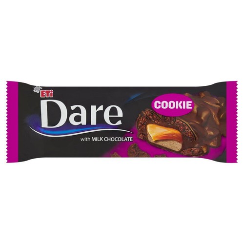 Baton nugatowy oblewany czekoladą mleczną   Dare 45 g
