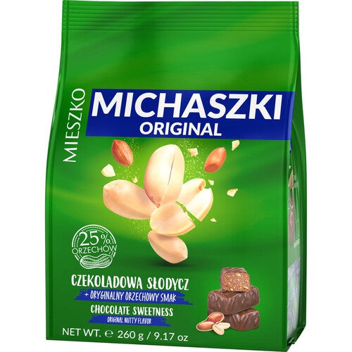 Michaszki z orzechami torebka Mieszko 260 g