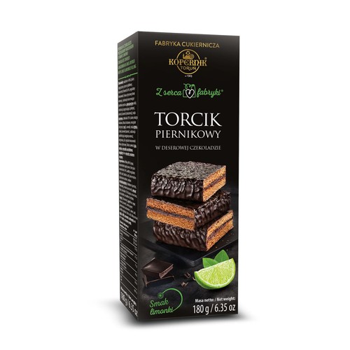 Torcik piernikowy z nadzieniem limonkowym Kopernik 180 g