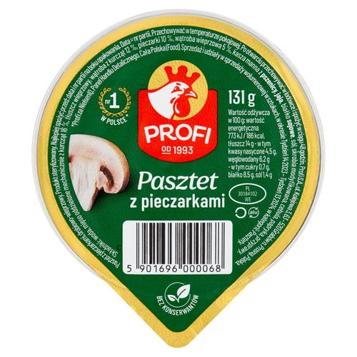 Pasztet z pieczarkami Profi 131 g