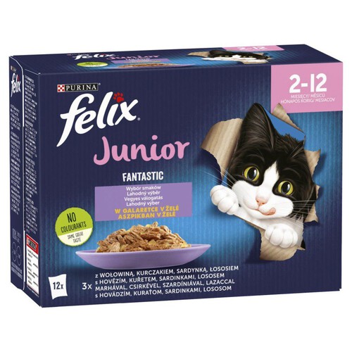 Karma mokra z kurczakiem dla kotów Felix 12 x 85 g