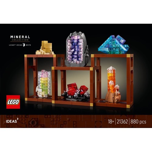 Ideas Kolekcja minerałów 21362, ozdobne kryształy LEGO 1 sztuka